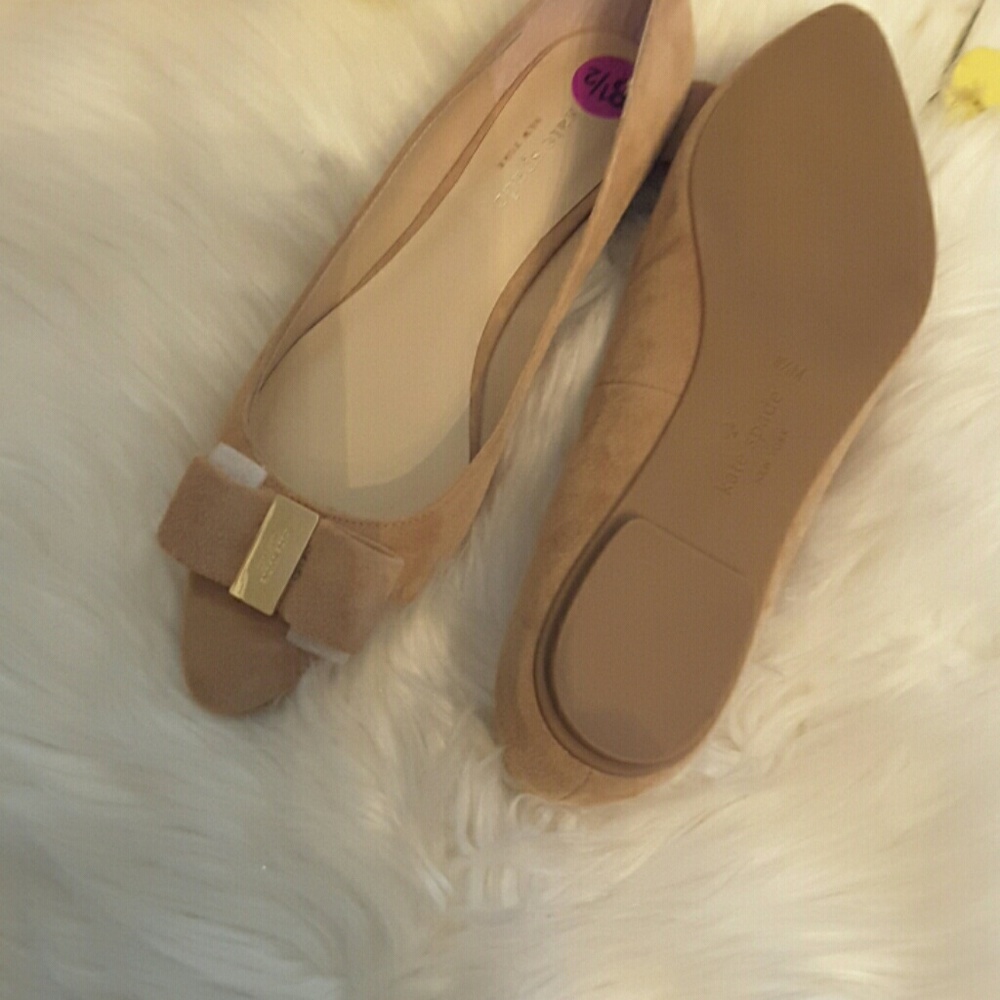 Kate Spade genuine suede flats shoes - Picture 4 of 8
